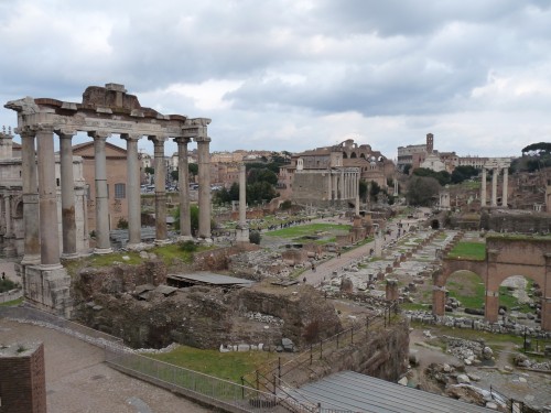 The remains of the Roman Forum.