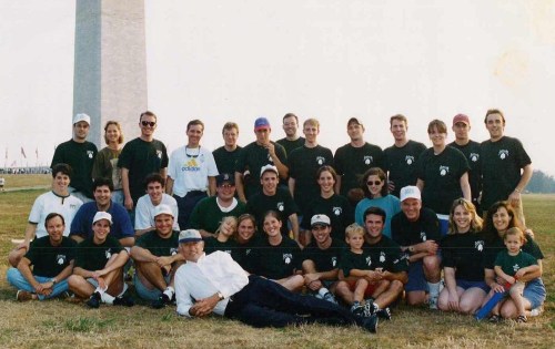 Your 1998 Team jeffords: Vermont Saps.  That's me sitting on the ground behind the Senator, just to the left.